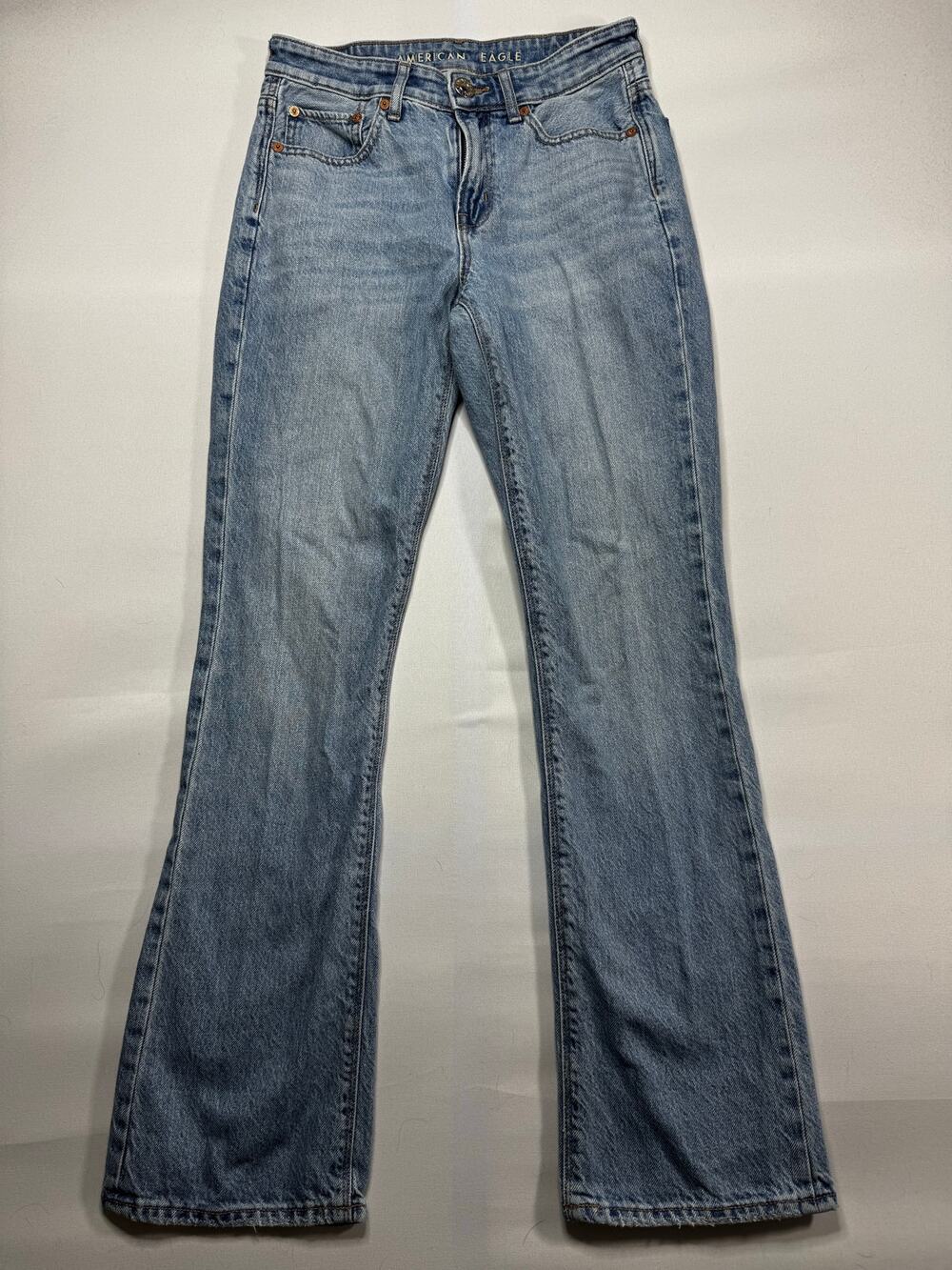 American Eagle Women's 90s Bootcut Blue  Jeans - Size 2 Regular‎ (27x30.5)*